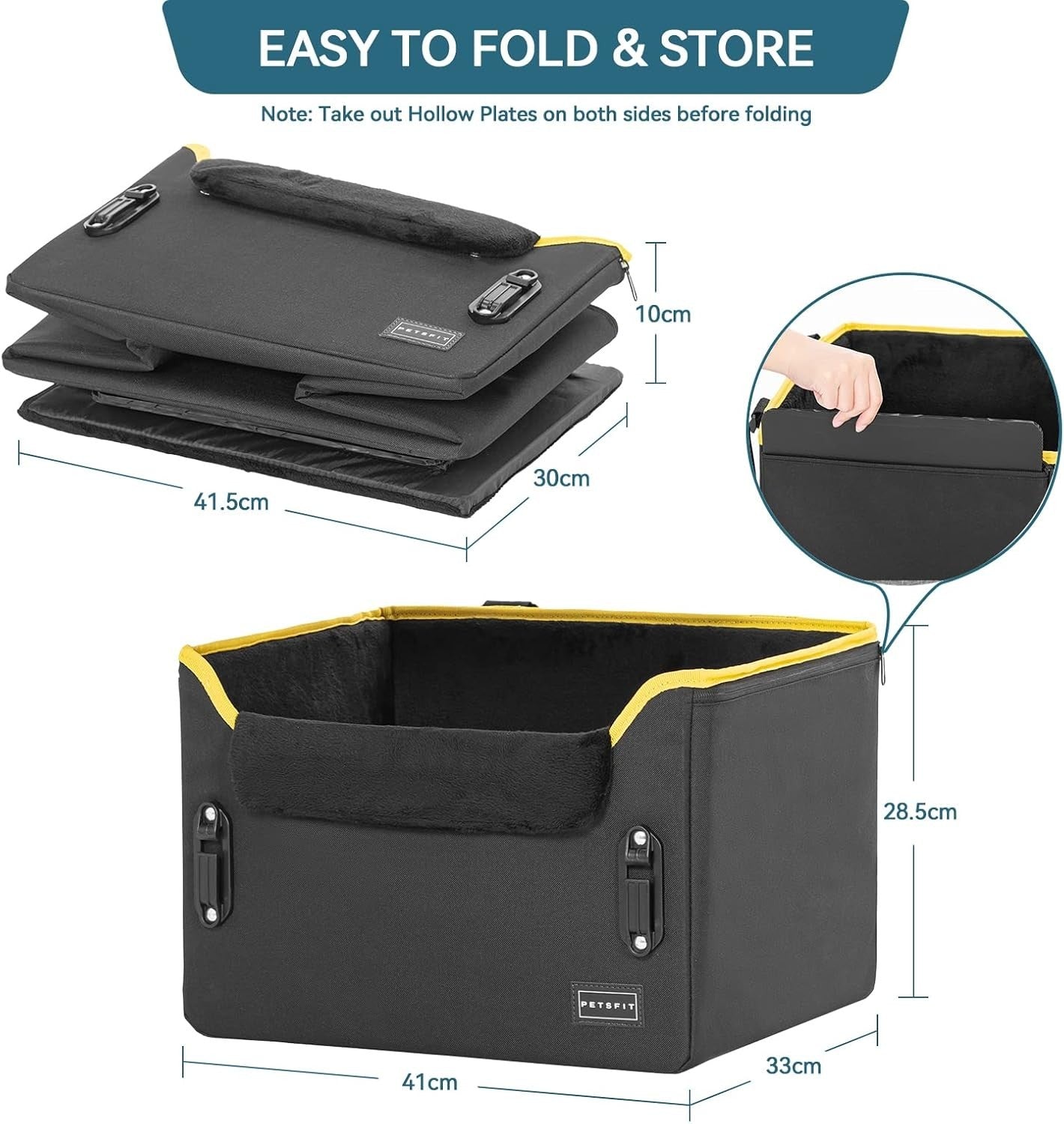Small Dog Booster Car Seat Adjustable Height Travel Bed Safety Leash