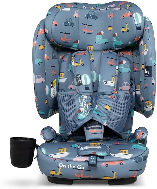 Foldable ISOFIX Child Car Seat 76–150cm Portable Travel Lightweight