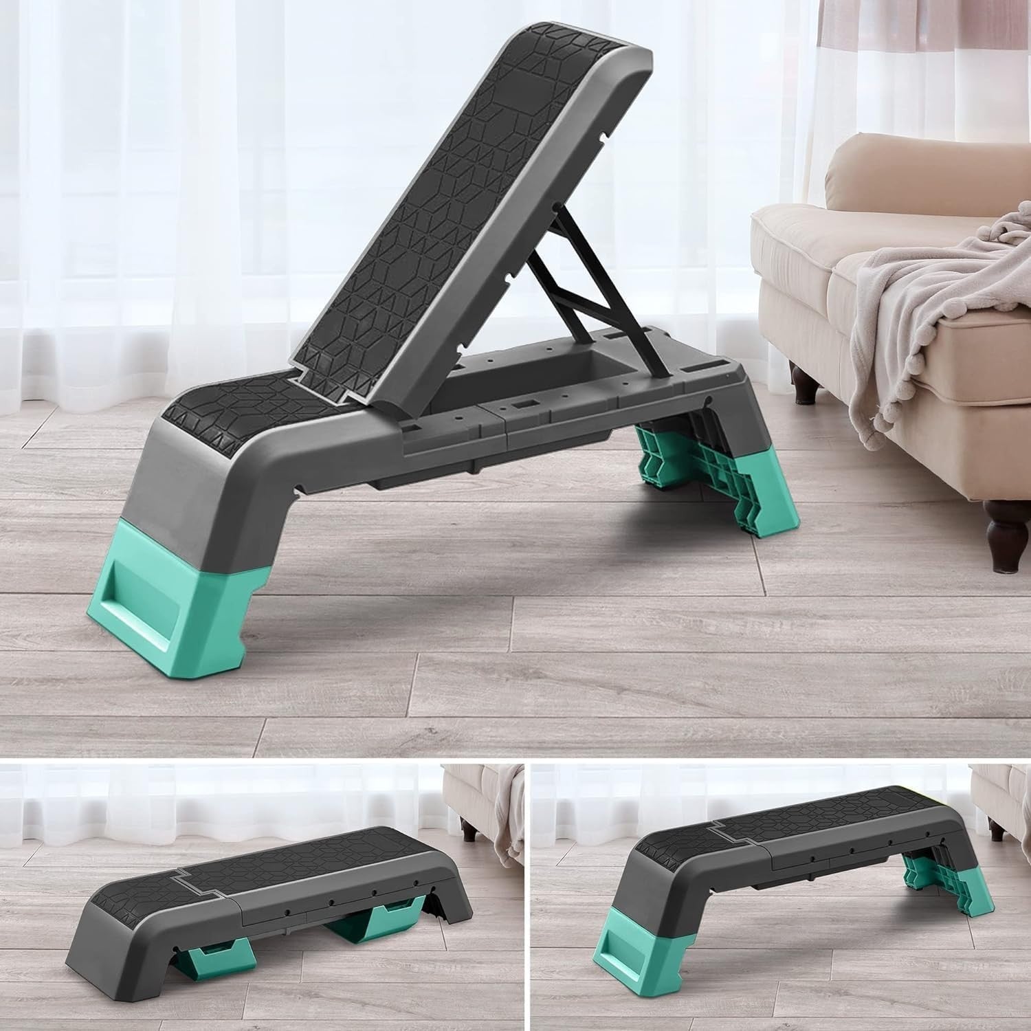 Adjustable Aerobic Deck Workout Platform Foldable Home Gym Trainer