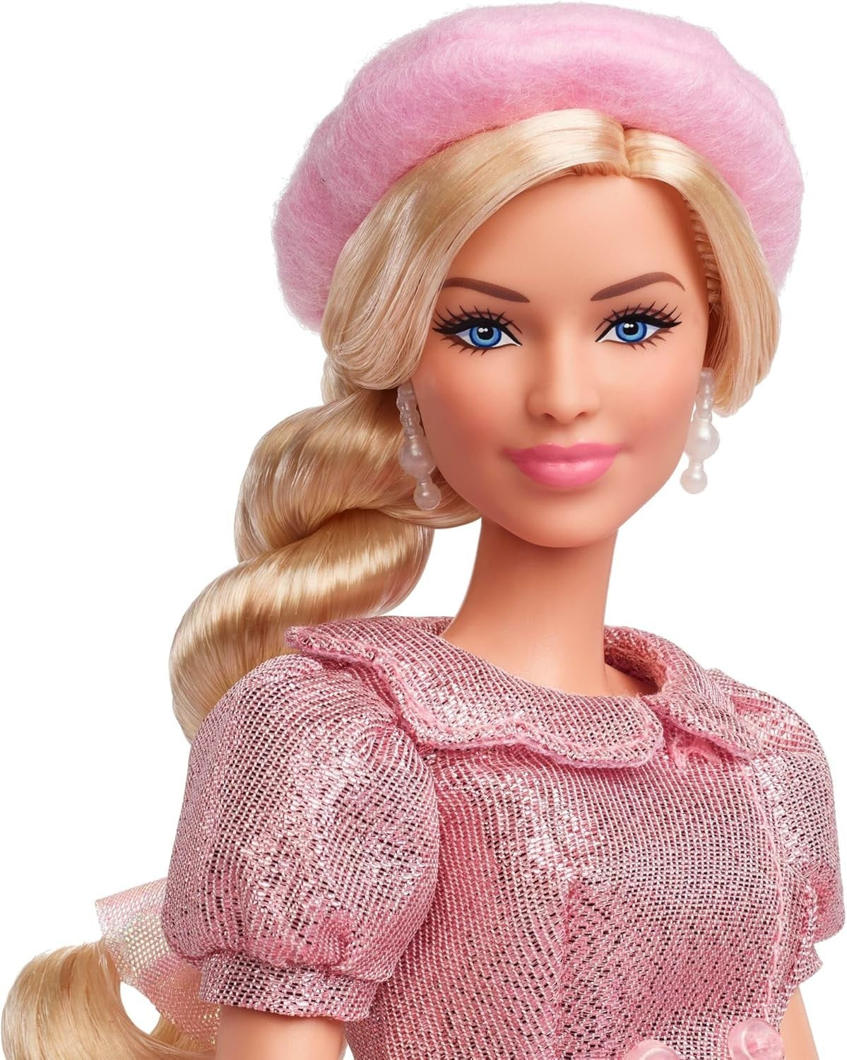 Movie Inspired Pink Tutu Fashion Doll Blonde Hair Jewelry