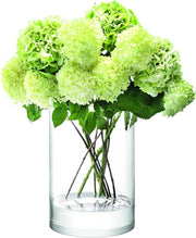 Large Clear Glass Cylinder Vase 40cm Modern Flower Candle Holder Decor