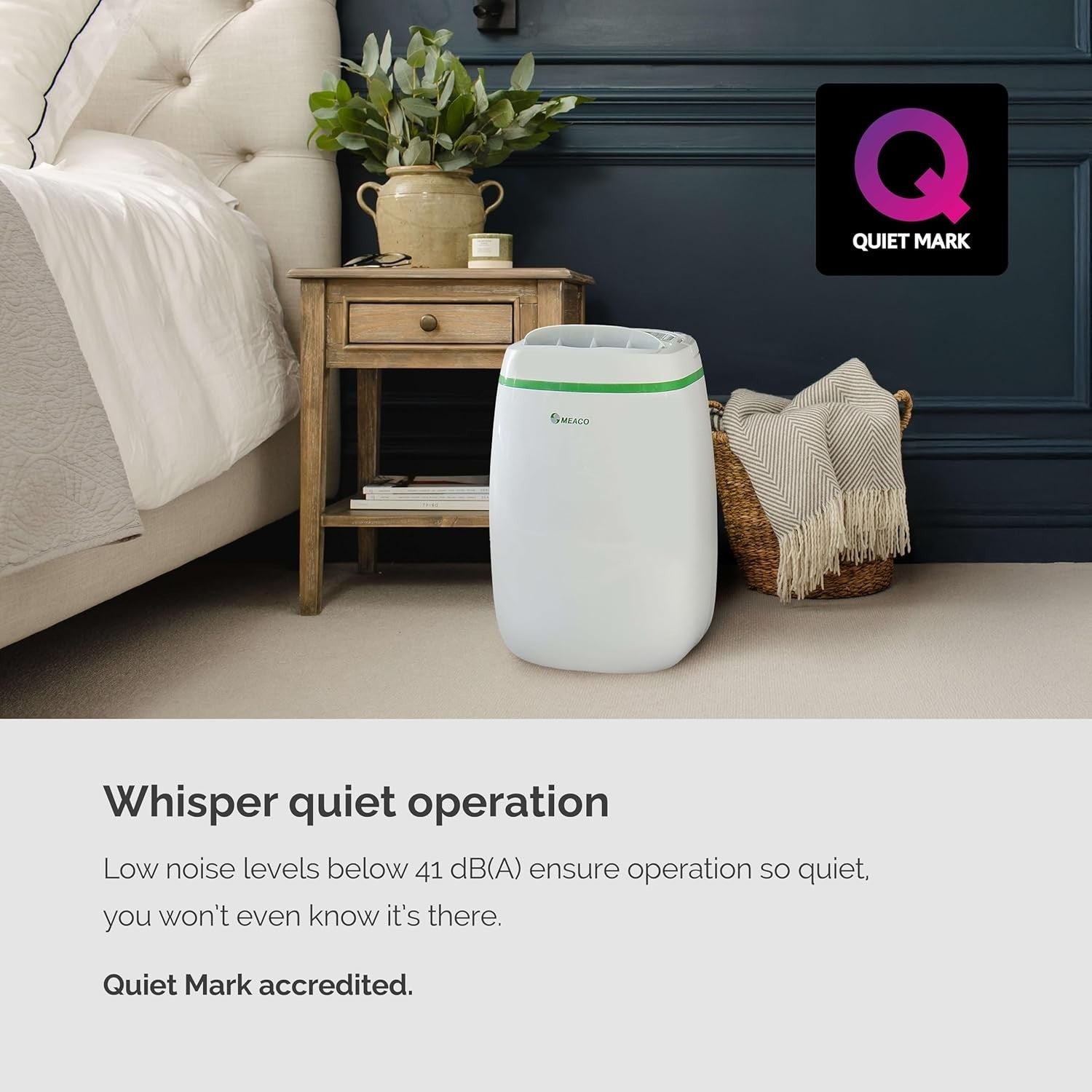 2 in 1 Dehumidifier Air Purifier HEPA Quiet Low Energy Flat Home