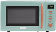 20L 800W Green Microwave Oven with Digital Controls & 5 Power Levels