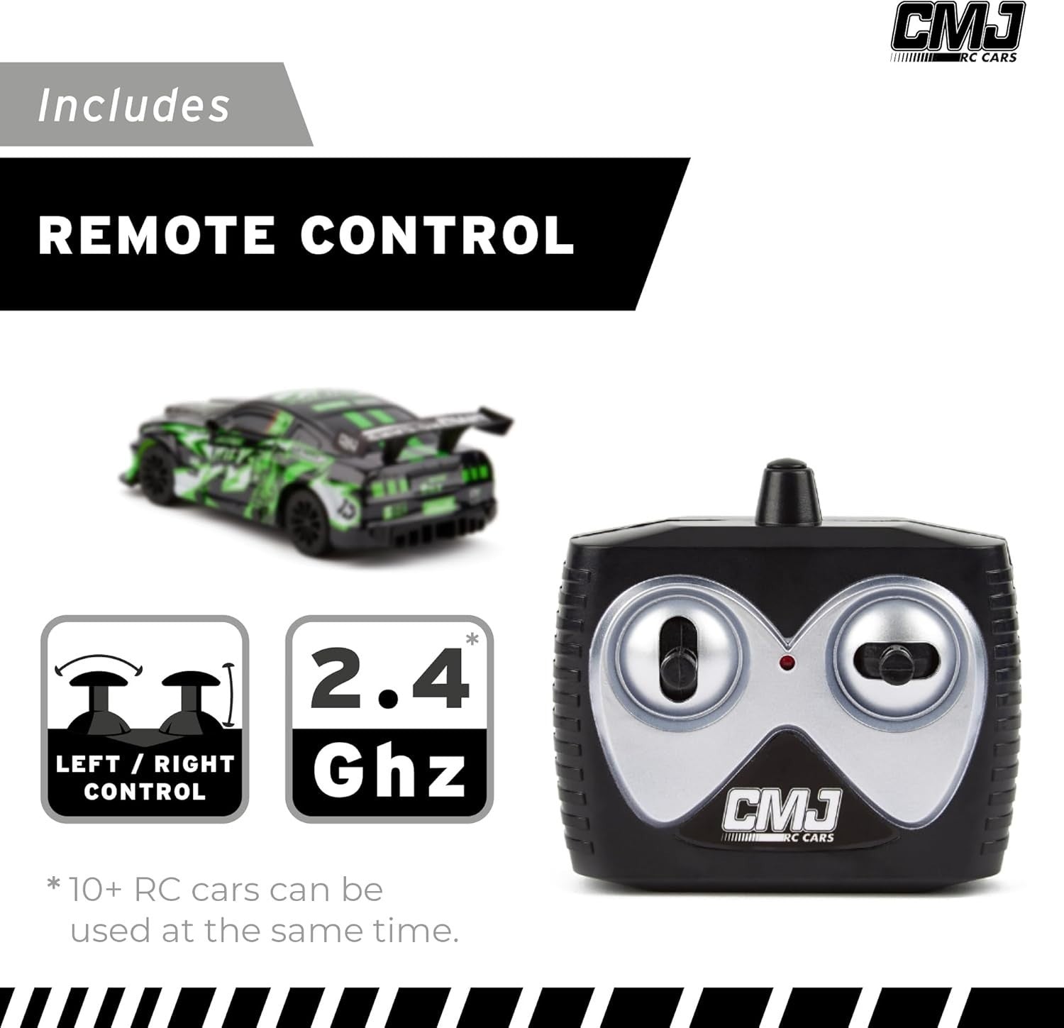 Road Rebel Green Machine RC Car 1:24 Scale 2.4GHz Racing Toy for Kids