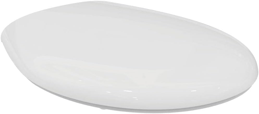 San Remo Toilet Seat White Plastic Stainless Steel Hinges Modern Design