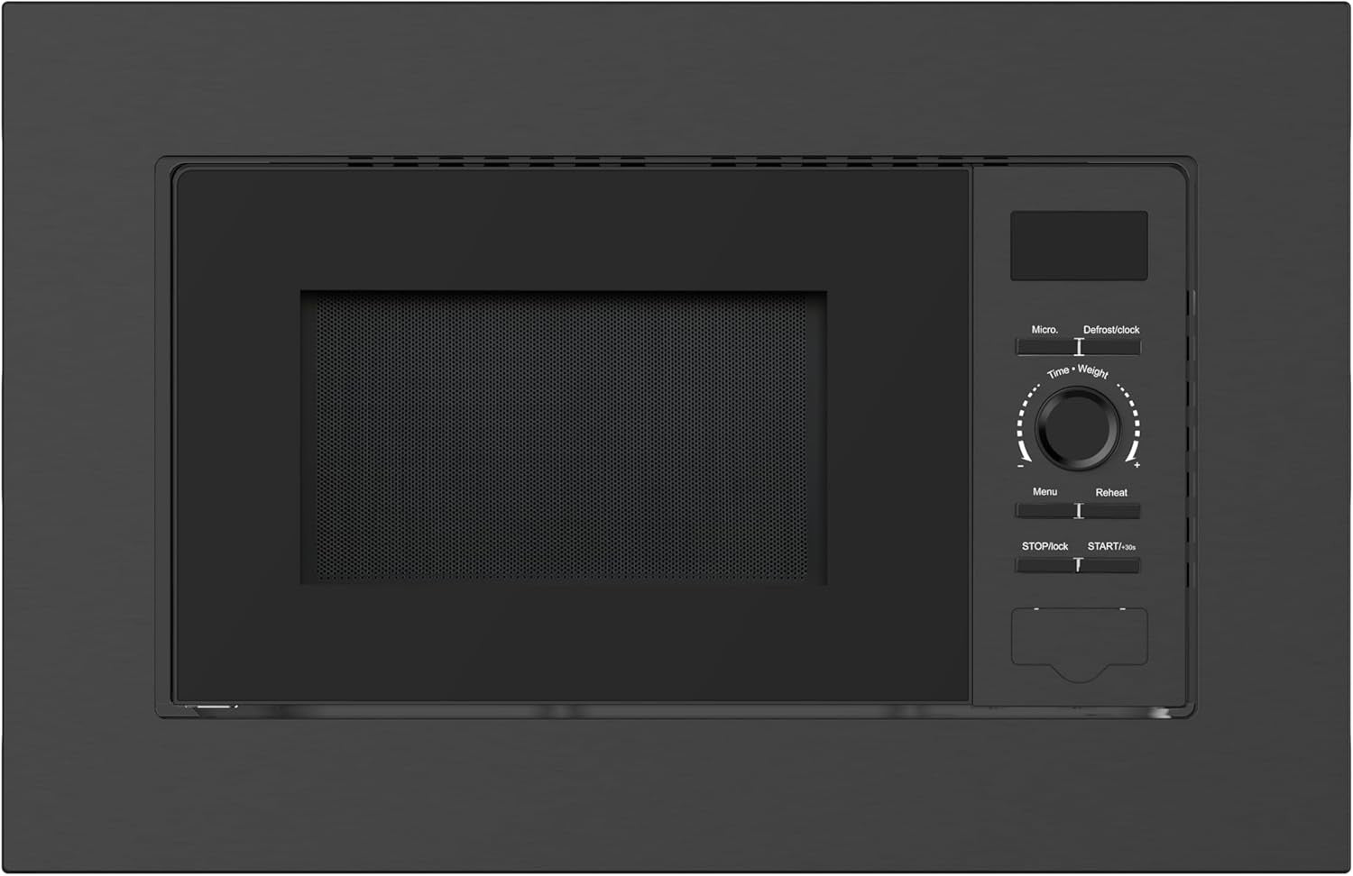Built-In 20L Microwave Oven 800W 8 Auto Programs Child Lock Black