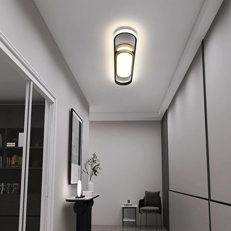 Modern LED Ceiling Light 40W Dimmable Remote 3000K-6500K Flush Mount