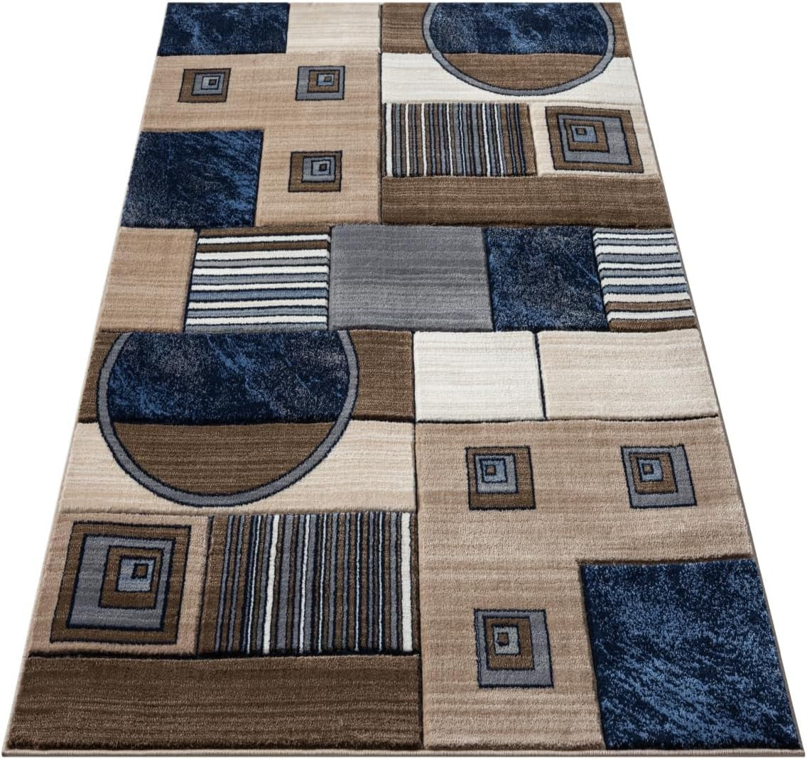 XL Abstract Living Room Rug 160x230cm Plush Soft Thick Modern Area Carpet