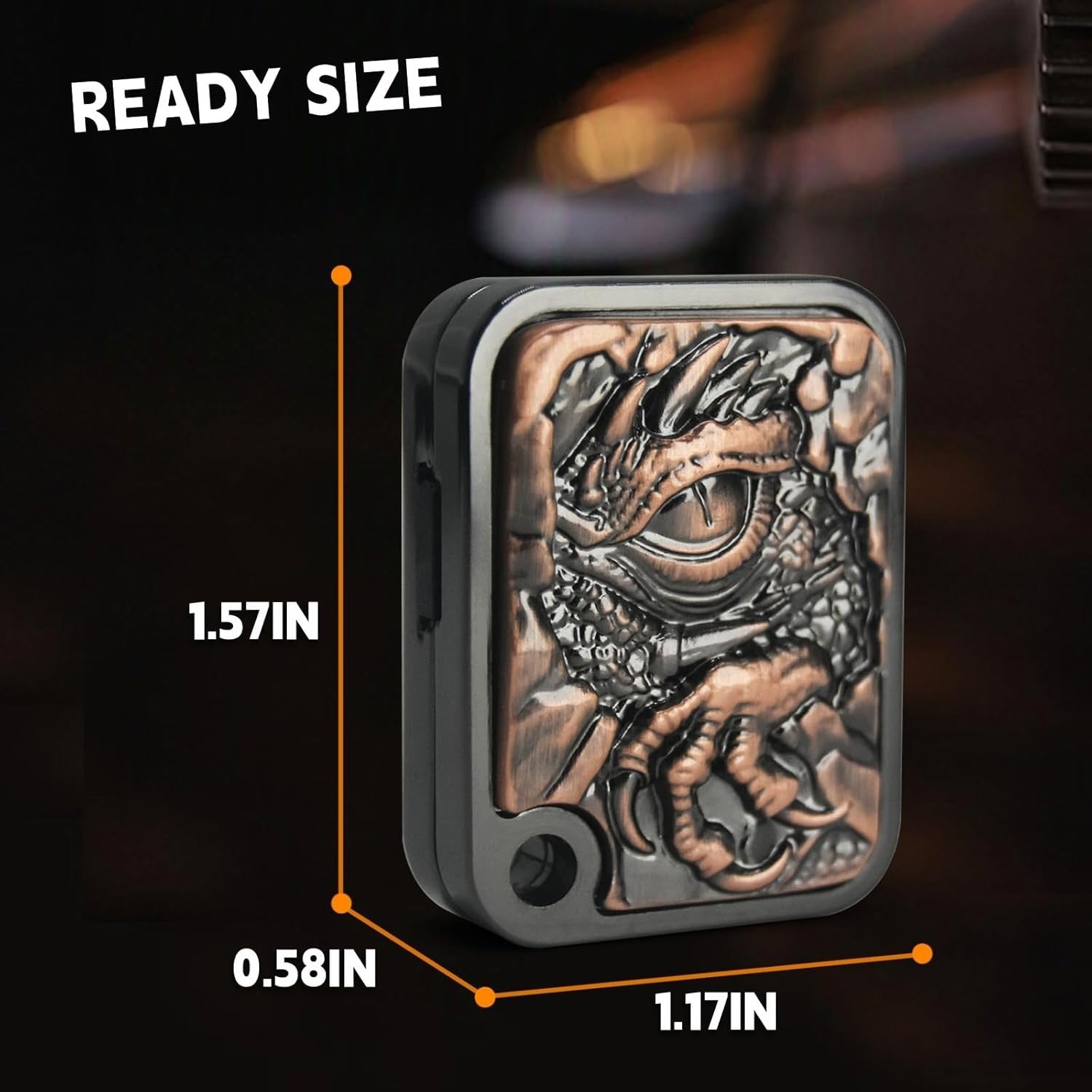 Dragon Metal Fidget Slider Ratchet Click EDC Stress Relief ADHD