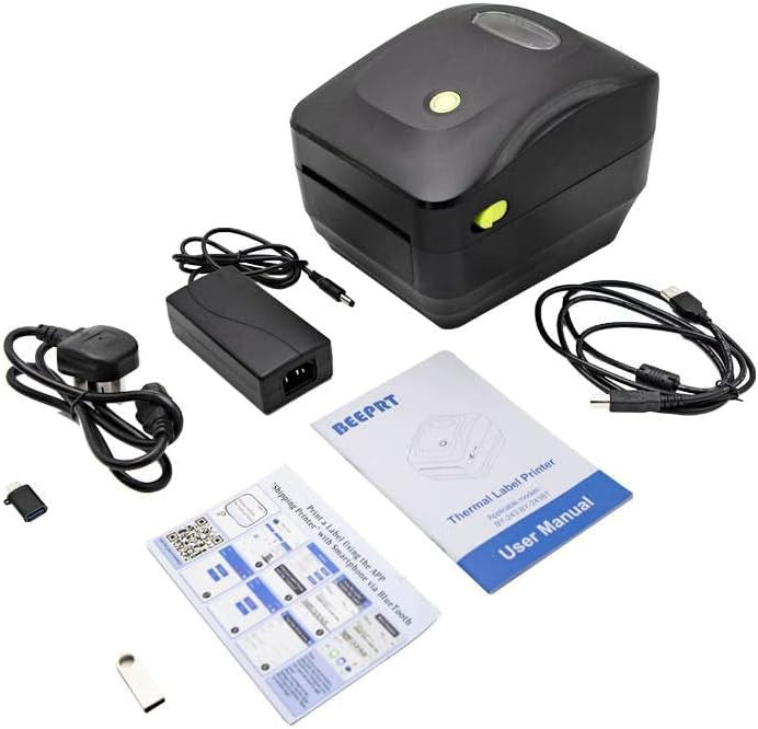 4x6 Thermal Label Printer Bluetooth USB Shipping