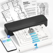 A4 Bluetooth Thermal Printer Portable Inkless Black