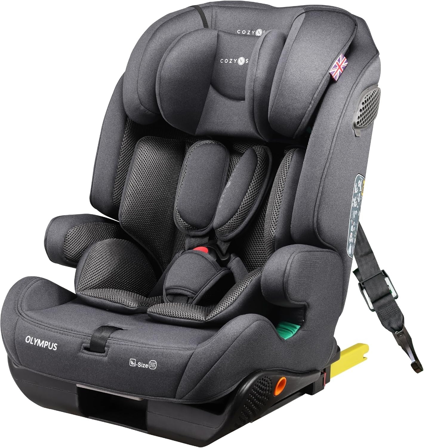 i-Size Toddler Car Seat ISOFIX High Back Booster 15 Months–12 Years