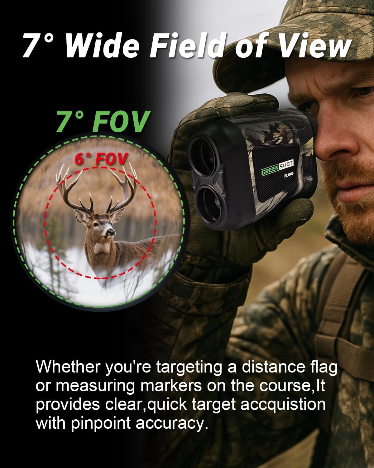 Golf Rangefinder 1200 Yards Slope Flag Lock Speed Rechargeable