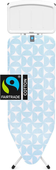 Extra Large Ironing Board 124x45cm XL Steam Unit Holder Adjustable Height