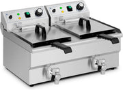 Commercial Electric Deep Fryer 2x9L Dual Tank 6000W Countertop