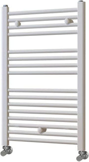 Hot Water Radiator Towel Dryer 800x500 White Chrome Energy Efficient