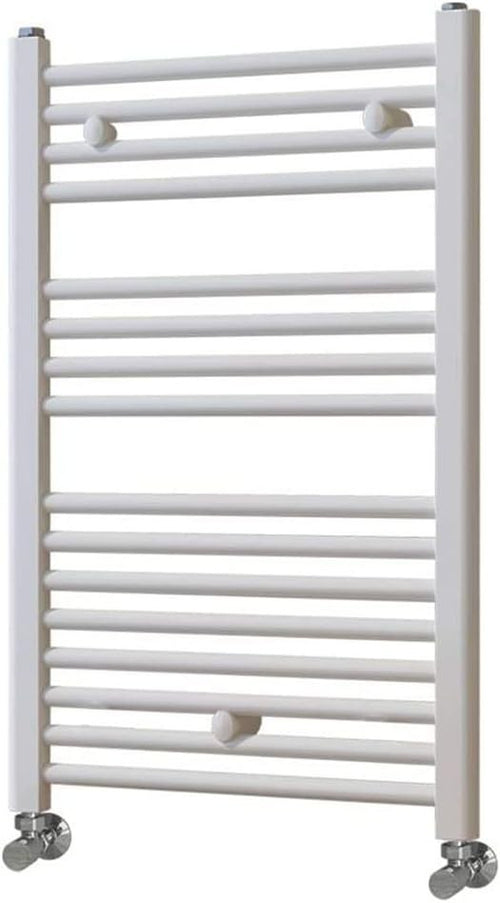 Hot Water Radiator Towel Dryer 800x500 White Chrome Energy Efficient