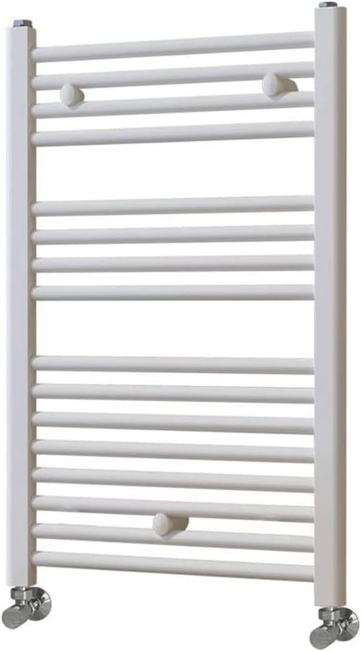 Hot Water Radiator Towel Dryer 800x500 White Chrome Energy Efficient