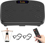 Jet Black Vibration Plate Exercise Machine Lymphatic Drainage 200 Speeds