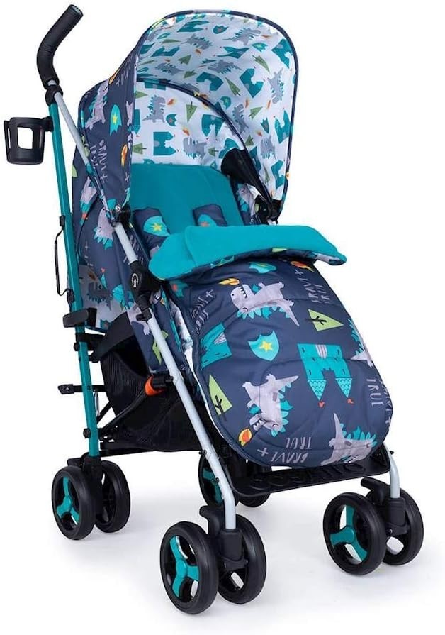 Compact Umbrella Pushchair for Newborn to 25kg, Footmuff Included