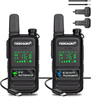 IP67 Waterproof Walkie Talkies 2 Pack PMR446 VOX USB-C Long Range