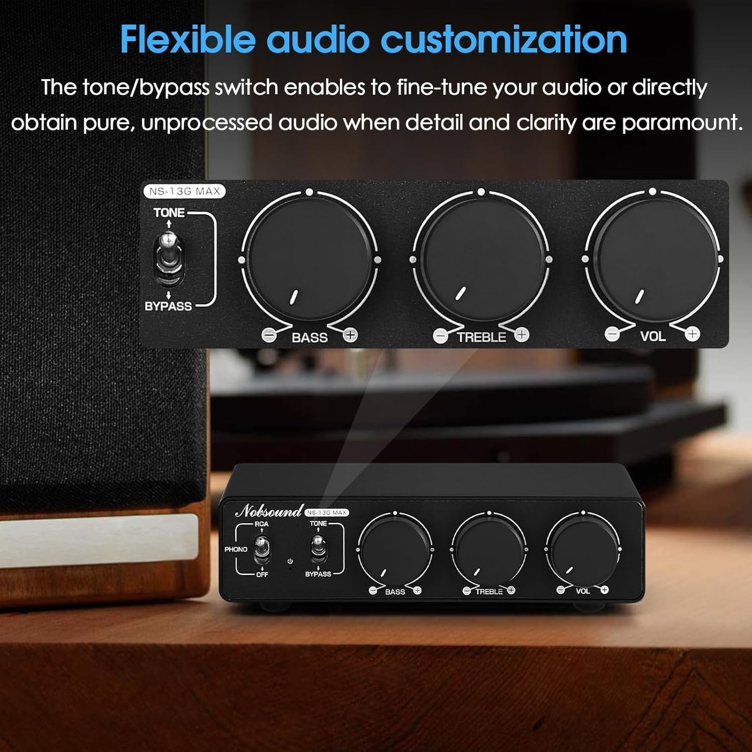 Mini HiFi Stereo Amplifier 600W Class D Phono RCA TPA3255