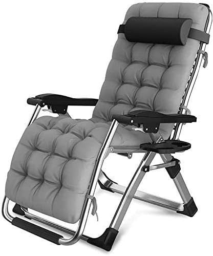 Heavy Duty Zero Gravity Recliner Chair Padded Outdoor Garden Beach Lounger