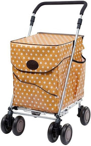 4 Wheel Push Shopping Trolley Walking Aid Foldable Support Cart Pimlico