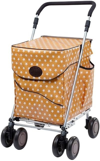 4 Wheel Push Shopping Trolley Walking Aid Foldable Support Cart Pimlico