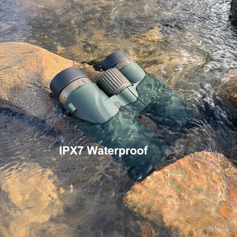 12x42 Waterproof HD Binoculars High Power Wide View for Birdwatching Travel