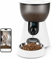 Smart Pet Feeder Camera WiFi App Control 1080P HD 4L Auto Feeder
