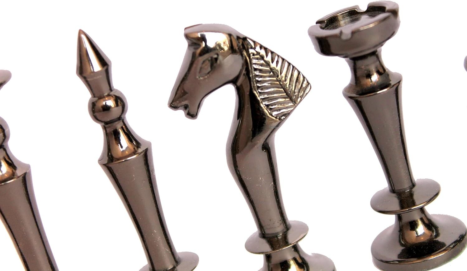 Luxury 2.75" Brass Chess Pieces Set | Hand-Carved Weighted Staunton | Premium