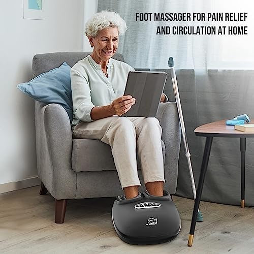 Shiatsu Foot Massager with Heat, Deep Kneading, Compression & Vibration