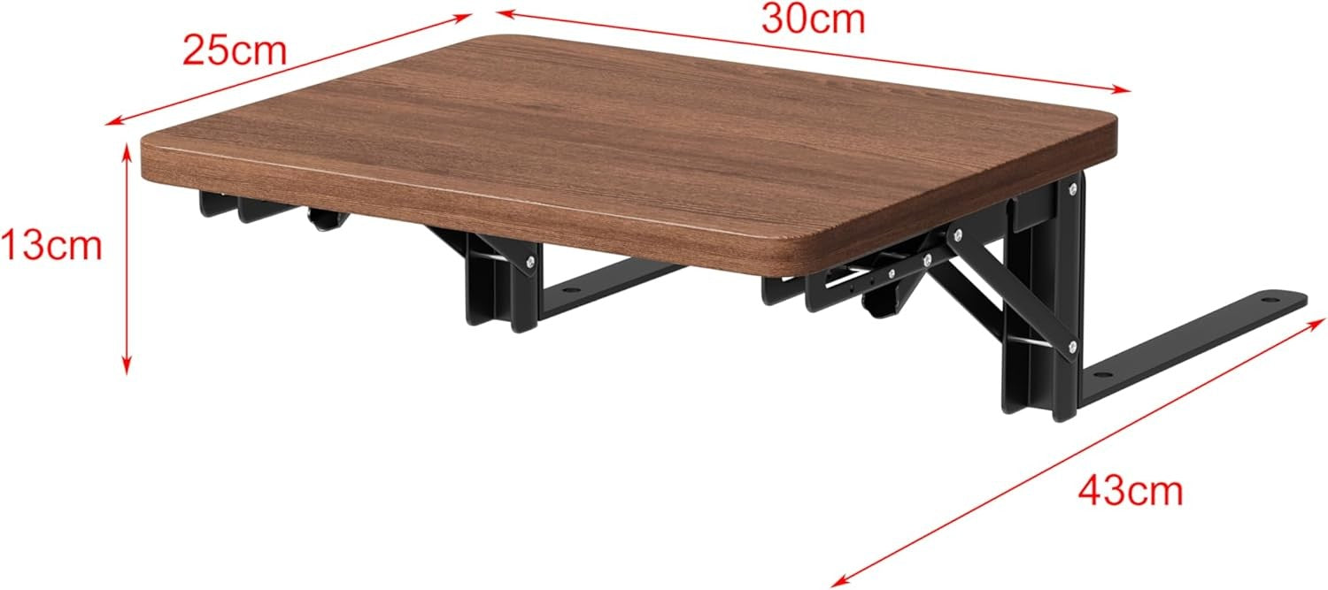 Floating Bedside Shelf Table for Small Spaces – Bed-Mounted Folding Tray