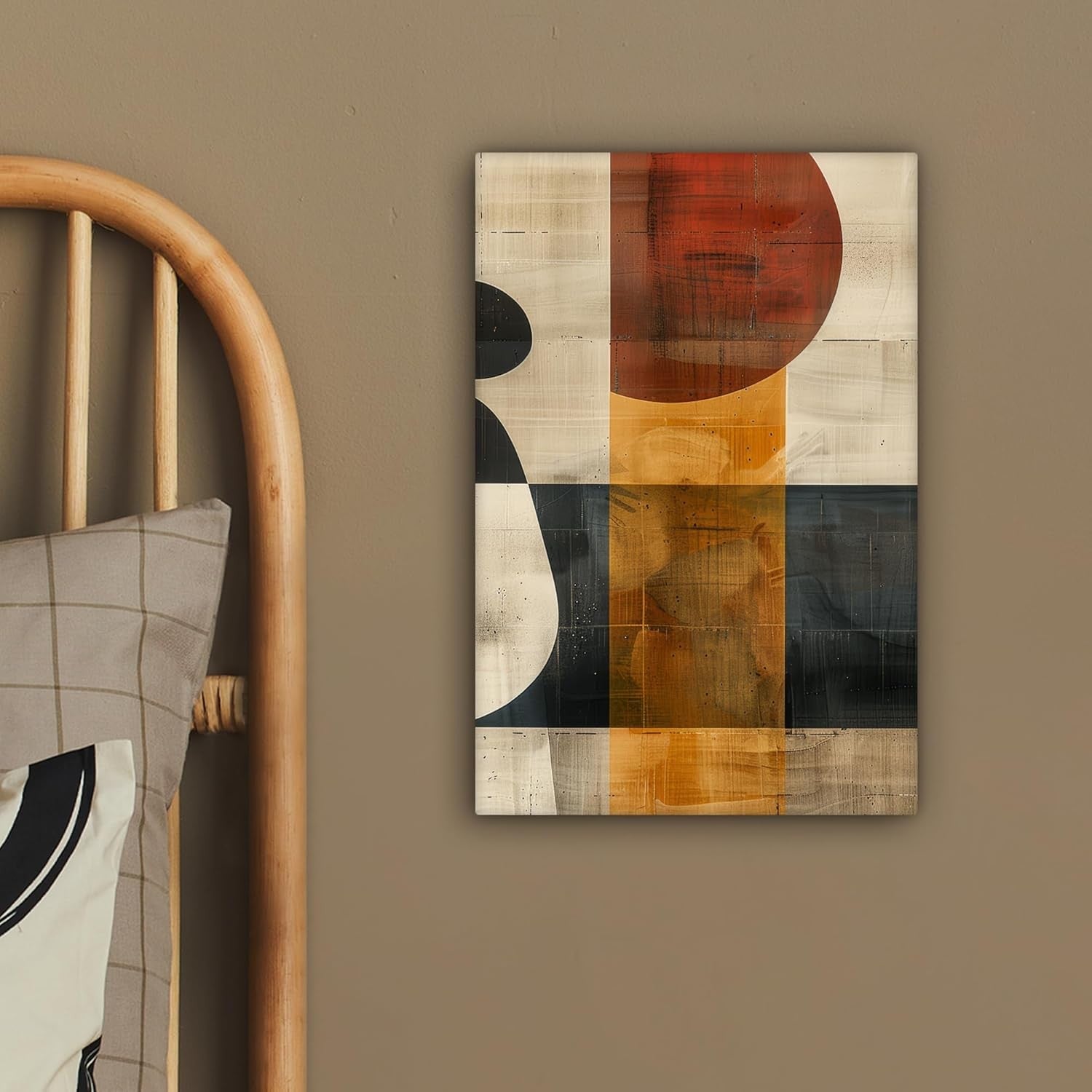 Abstract Industrial Canvas Wall Art 20x30cm Framed Modern Print
