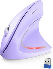 Ergonomic Vertical Wireless Mouse 4800 DPI Silent 6 Button USB