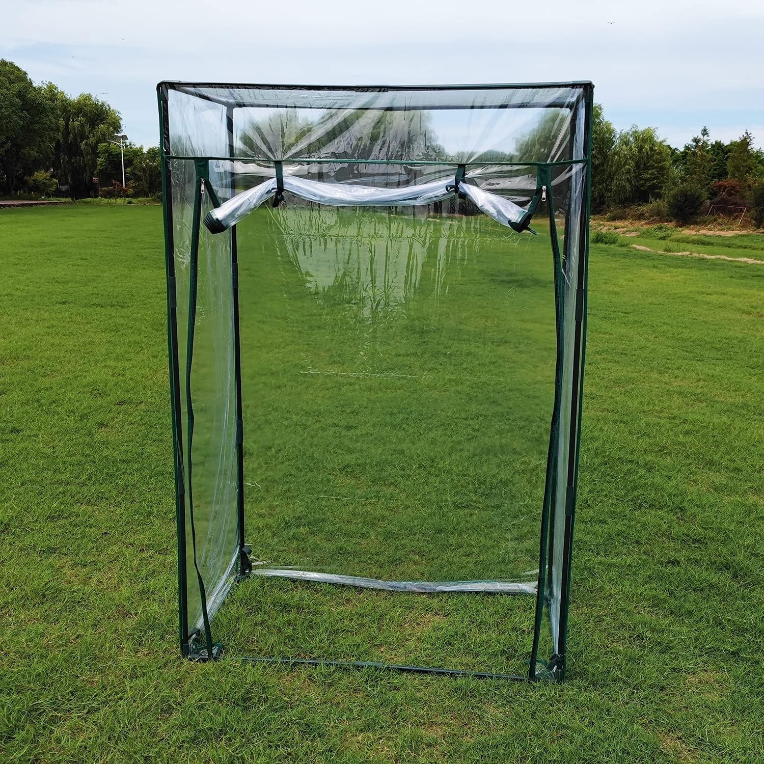 Portable Garden Greenhouse 150x98x49cm Weatherproof Film Cover for Plants