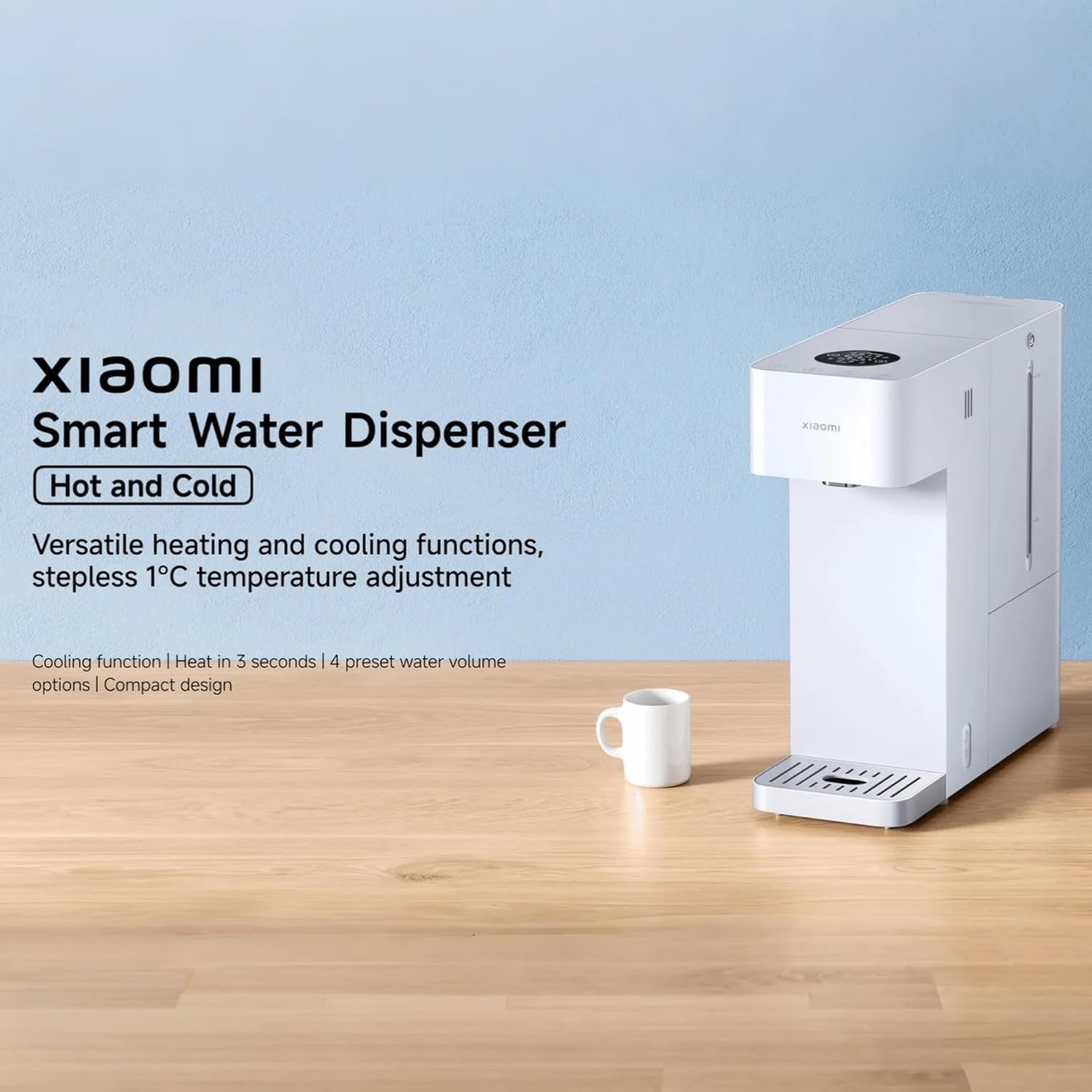 Instant Hot & Cold Water Dispenser 3L App Control Child Lock Fast Heating