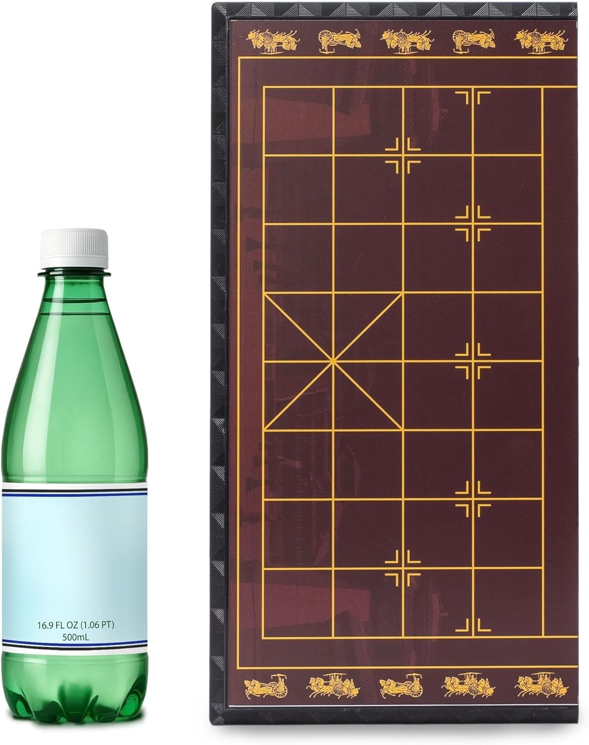 Magnetic Xiangqi Travel Chess Set Folding Wood Board Jade Pieces