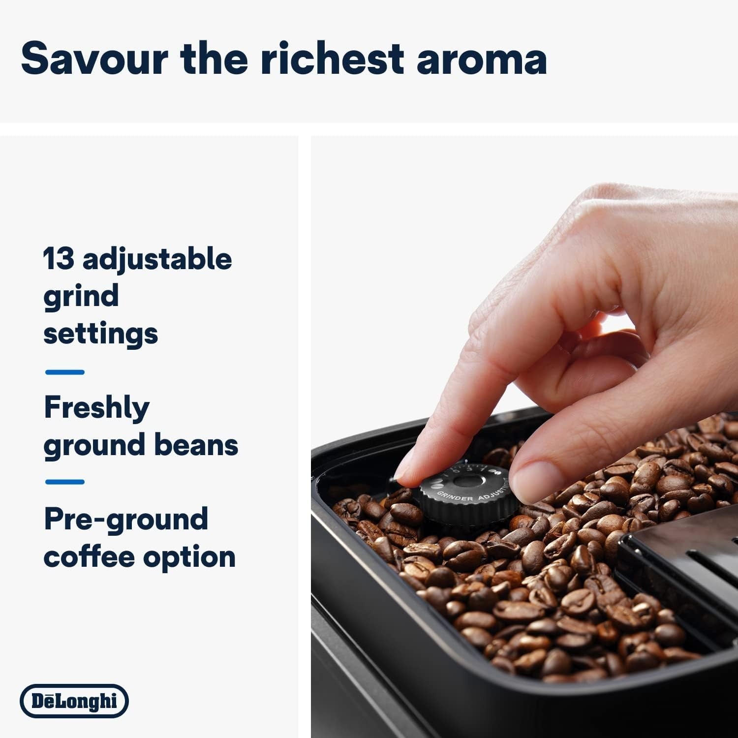 Bean to Cup Coffee Machine | Manual Milk Frother | One-Touch Cappuccino Maker