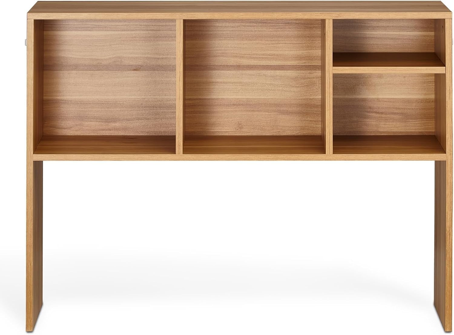 Wood Colour Desktop Bookshelf 94cm Desk Hutch Organizer 1-Tier Storage Rack