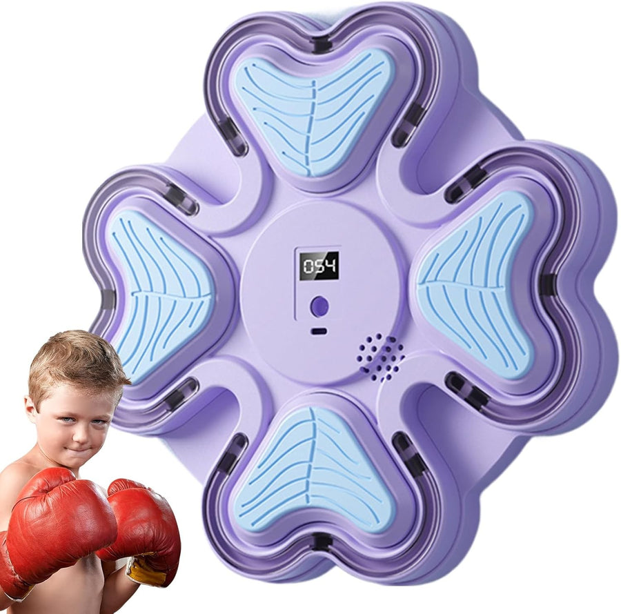 Wall Boxing Machine Purple Punch Trainer Home Gym Reaction Target Kids