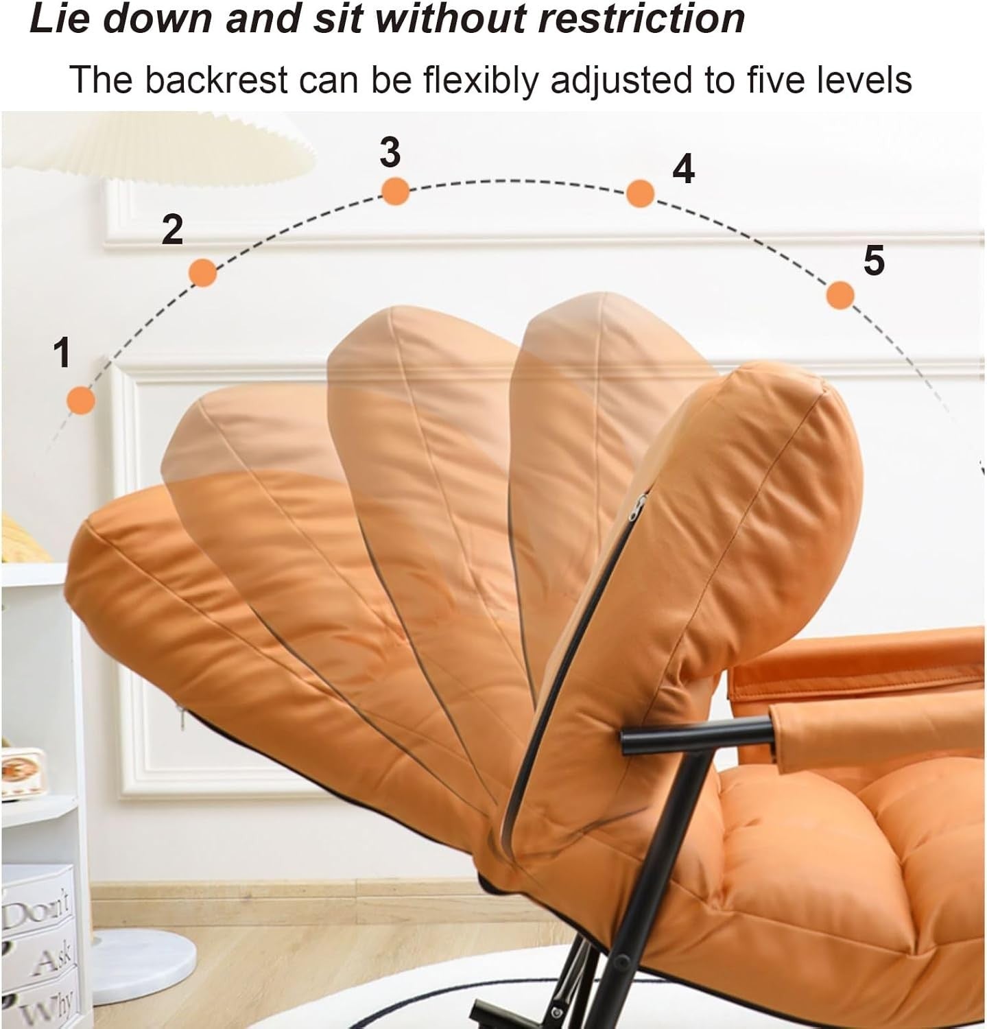 Ergonomic Reclining Rocking Chair for Adults – Comfy High Back Support