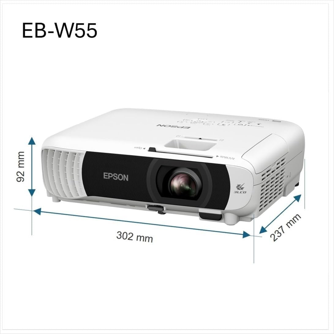 WXGA 4000 ANSI Projector 3LCD 320in Display Dual HDMI WiFi Speaker