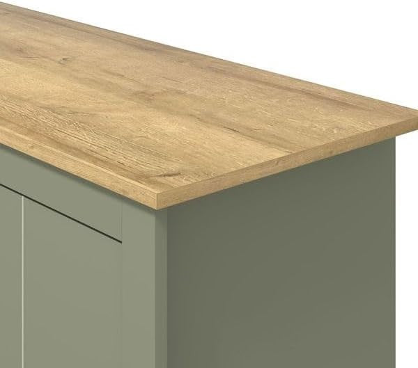 Large Storage Sideboard Cabinet 2 Doors 3 Drawers Adjustable Shelves