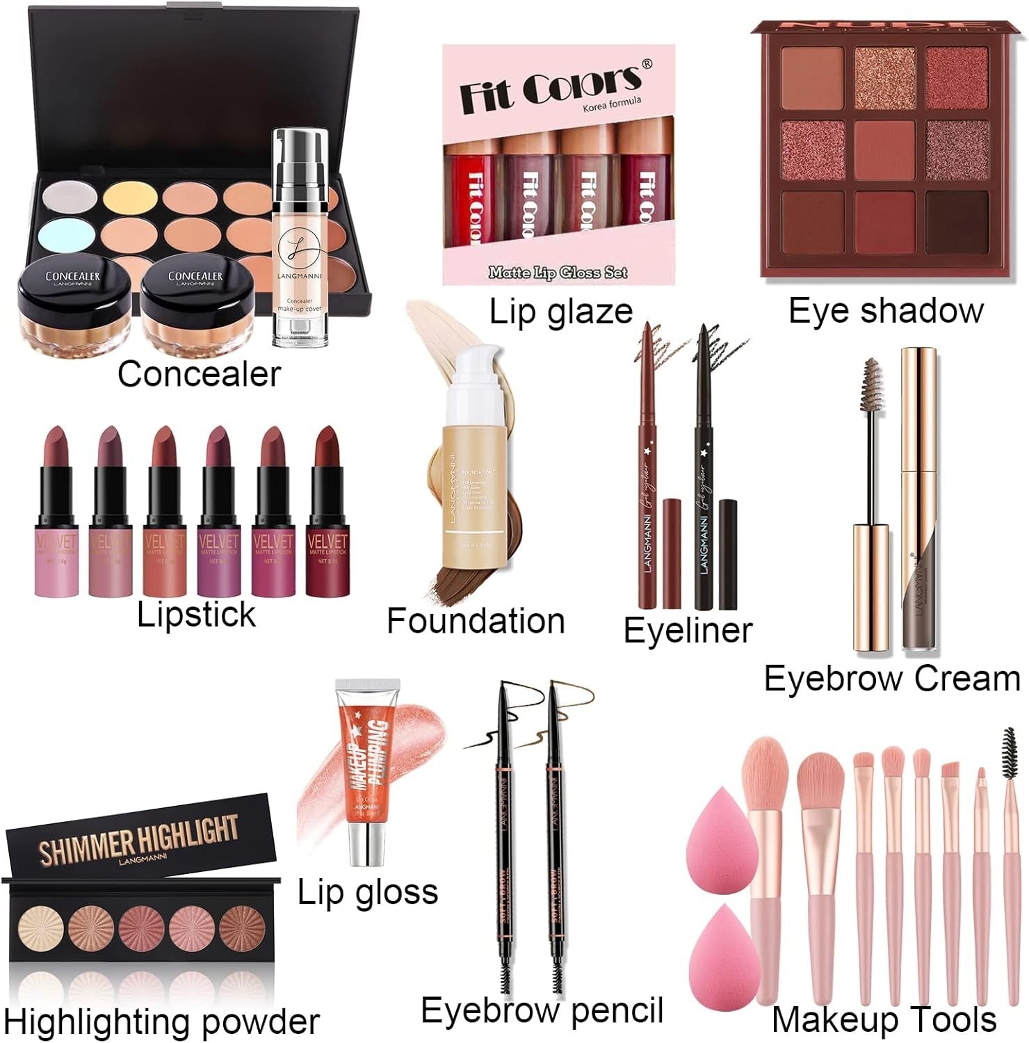 All In One Makeup Kit Full Set Foundation Palette