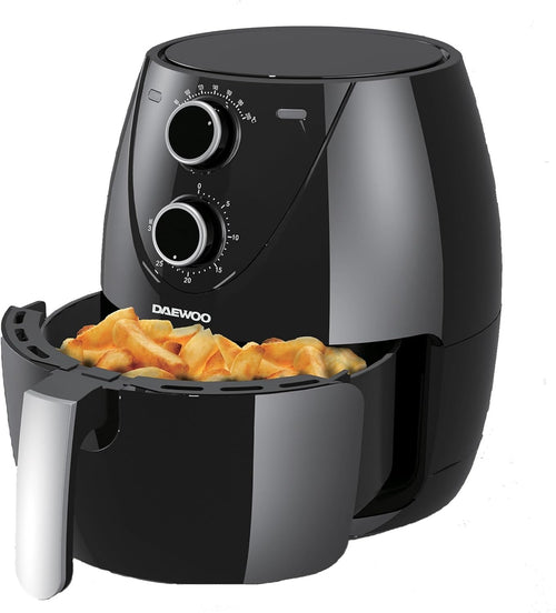 Family Air Fryer 4L | Healthy Oil-Free Cooking 80–200°C Timer Compact Black