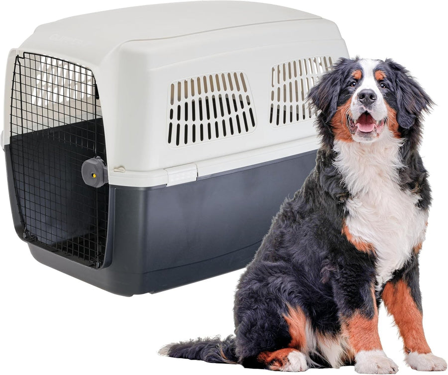 Large Dog Travel Crate 105x75x79cm IATA Approved Airline Pet Carrier 60kg