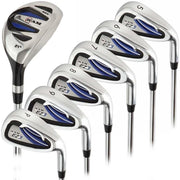 Mens Right Hand Golf Iron Set 5-6-7-8-9-PW + 4 Hybrid 1” Longer