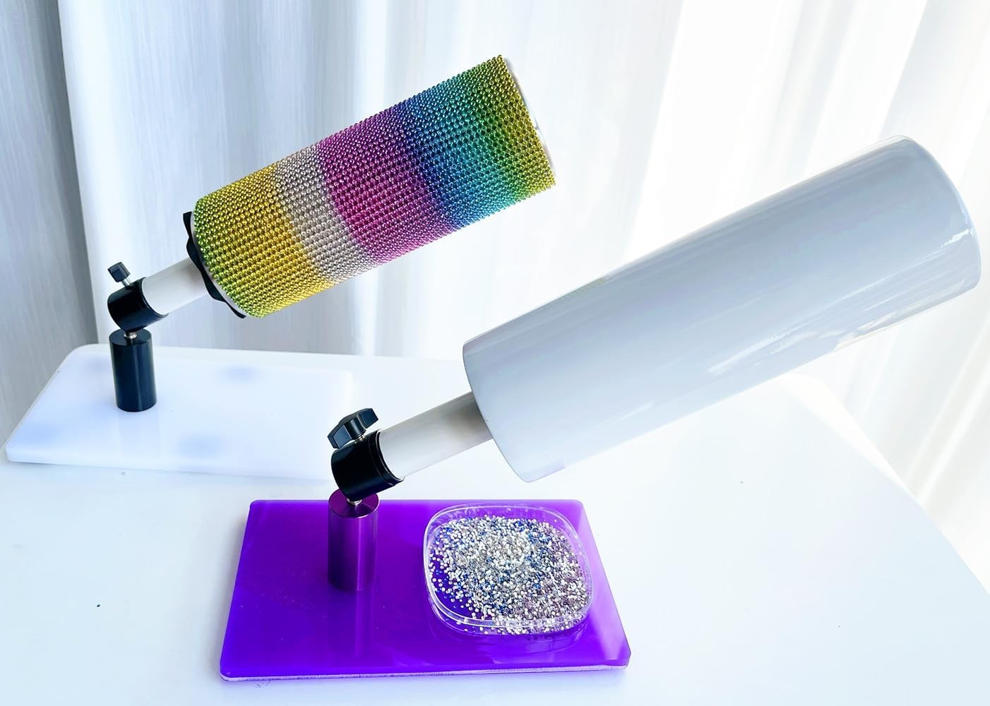 Tumbler Bling Spinner Stand 360° Rotation DIY Epoxy Glitter Cup Turner